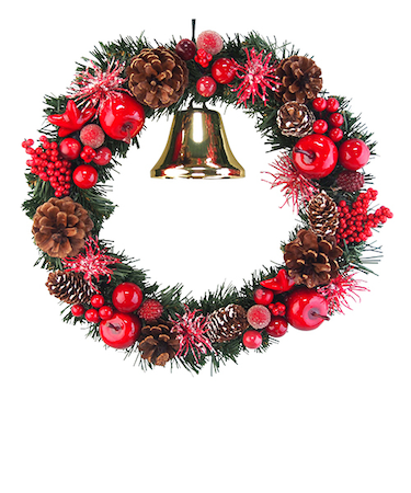 【クリスマス】　ジャパン・オール・クリエイティブ　クリスマスリース　XW－356　レッド