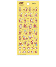 日本ホールマーク　フチドリシール　おさるのジョージ　たべもの