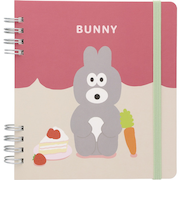 パイロット(PILOT) ジュース×ブランチブラザー スクエアリングノート NRRSB25-BU バニー