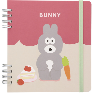 パイロット（PILOT）　ジュース×ブランチブラザー　スクエアリングノート　NRRSB25-BU　バニー