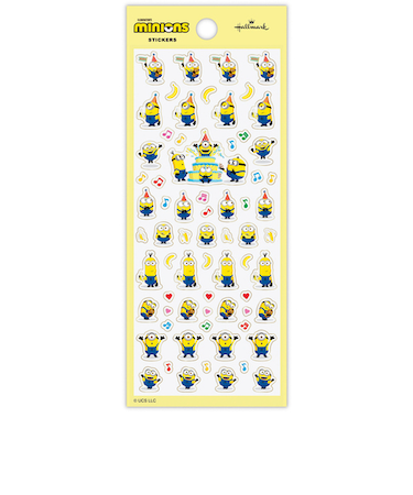 日本ホールマーク　フチドリシール　ミニオン　ミニオン