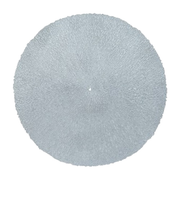 ビスク(BISQUE) ももとせ プレイスマット ラウンド シルバー