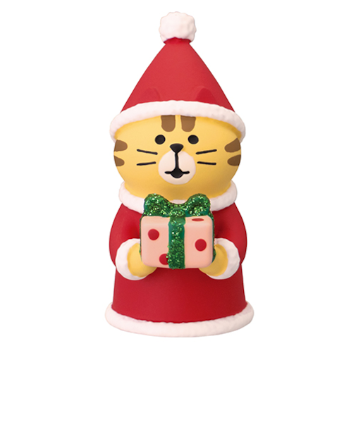 【クリスマス】　デコレ（Decole）　コンコンブル　プレゼント交換こねこ　とら