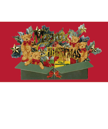 【クリスマス】　アートプリントジャパン　クリスマスポップアップミニ　ベア