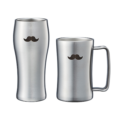 【お買い得】　ドウシシャ　ヒゲシリーズ　ヒゲタンブラー＆ジョッキ福袋　シルバー