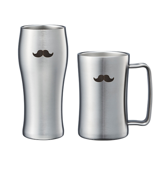 【お買い得】　ドウシシャ　ヒゲシリーズ　ヒゲタンブラー＆ジョッキ福袋　シルバー
