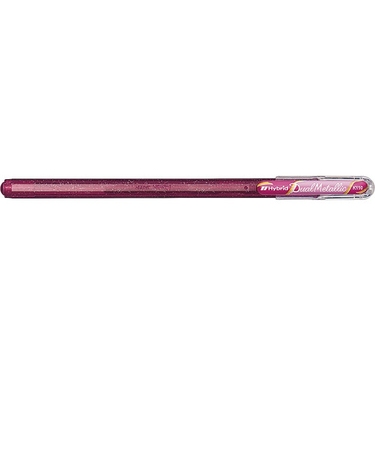 ぺんてる（Pentel）　デュアルメタリック　1.0mm　K110-DP　ピンク＋メタリックピンク