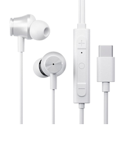 ピージーエー(PGA) アクティブノイズキャセリング搭載 USB Type-Cコネクタ ステレオイヤホン ホワイト