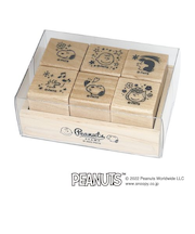 こどものかお スヌーピー 6Pスタンプセット 2280-003 ピーナッツキャラクター表情