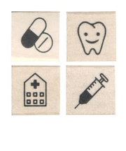 こどものかお　＃手帳はんこ部　0409－012　メディカル