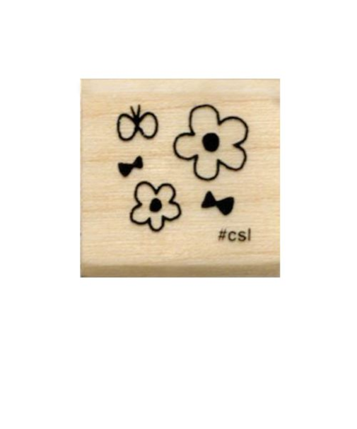 こどものかお　アイラブスタンプ　1630－016　小花と蝶