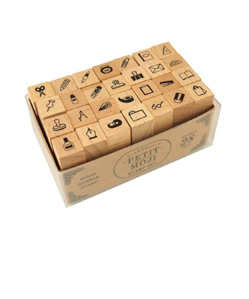 こどものかお　プチ文字スタンプセット　1234－019　文房具