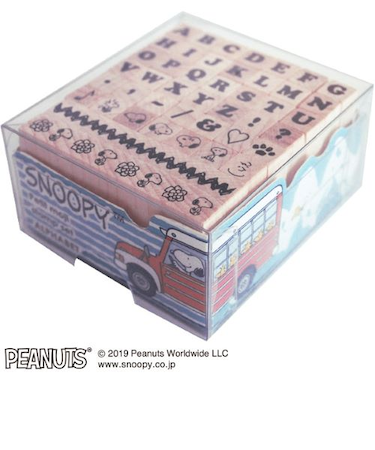 こどものかお　スヌーピー　プチ文字セットU　2250－001　アルファベット