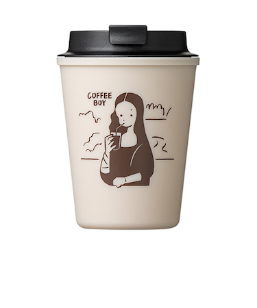 リバーズ（RIVERS）　ウォールマグ　スリーク　COFFEE　BOY　ベージュ／MONA　LISA