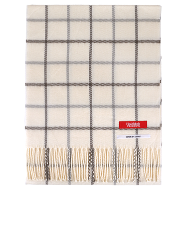 ヘルスニットプロダクト（Healthknit　Product）　マフラー　ウィンドウペンホワイト