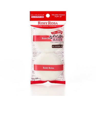 ロージーローザ（ROSY　ROSA）　ビロードタッチパフ　2個入