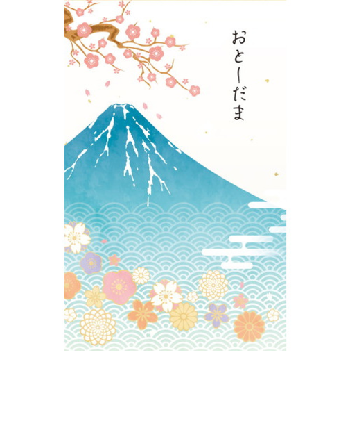 【年賀用品】　フロンティア　お年玉ポチ袋　青富士　PCH－286