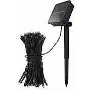 【クリスマス】　LED　ソーラーライト　100球　グリーンコード　SVR100MIX　ミックス色