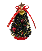 【クリスマス】　ミニツリー　M　XT－477　マルチレッド