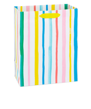 ホールマーク（Hallmark）　輸入　ギフトバッグ　Mサイズ　299EGB7316　832322　レインボーストライプ