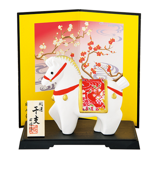 【正月用品】　昭峰　開運金彩ちりめん福午（大）　158