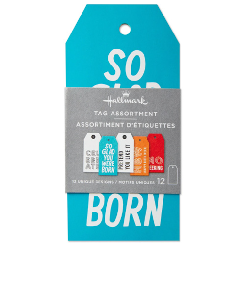 ホールマーク（Hallmark）　輸入　ギフトタグアソート　499TM2044　832247　お誕生日祝い／様々なお祝い　12枚組