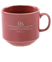 ダブリュピーシー（Wpc.）　スタッキングマグカップ　ソリッド　ピンク