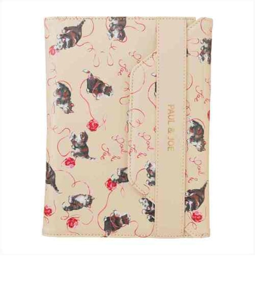 ポール＆ジョー（PAUL＆JOE）　ノートカバー　PAJ-NBC01-BE　キャッツ・ウィズ・ヤーン