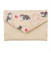 ポール＆ジョー（PAUL＆JOE）　カードケース　PAJ-CC3-BE　キャッツ・ウィズ・ヤーン