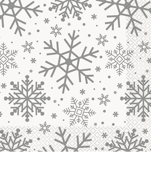 ユニーク　LPホリデースノーフレーク　U77232　8枚入