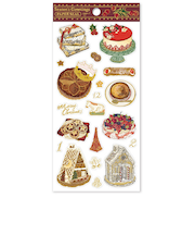 【クリスマス】アクティブコーポレーション　クリスマスコットンペーパーシール　CMS－661　いのうえ彩