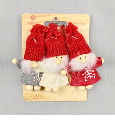 【クリスマス】　南貿易　フェルトサンタオーナメントセット