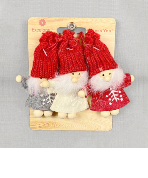 【クリスマス】　南貿易　フェルトサンタオーナメントセット