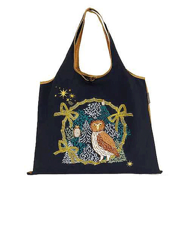 プレーリードッグ（PRAIRIEDOG）　刺繍トートバッグ　DJS－007　フクロウの森