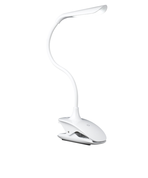 ヤザワ（YAZAWA）　調光式フレキシブルクリップライト　CFL05W02WH　ホワイト