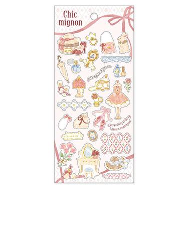 マインドウェイブ　シックミニョンステッカー　82526　ドレスアップ