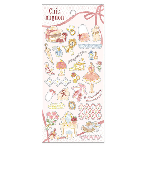 マインドウェイブ　シックミニョンステッカー　82526　ドレスアップ