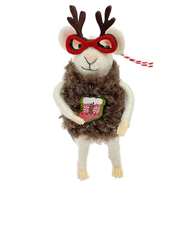 【お買い得】　【クリスマス】　フェルト　マウス　グラスディア