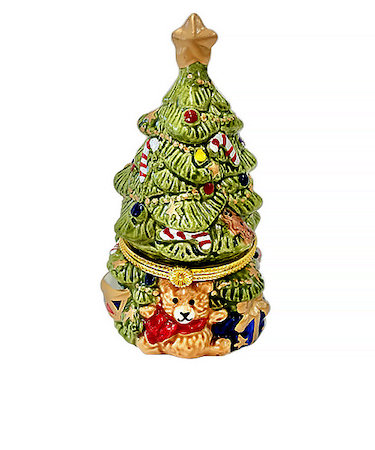 【クリスマス】　アートプリントジャパン　ヒンジボックス　グリーンツリー