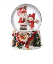 【クリスマス】　マークス（MARK’S）　スノードーム・M　サンタ・スノーマン