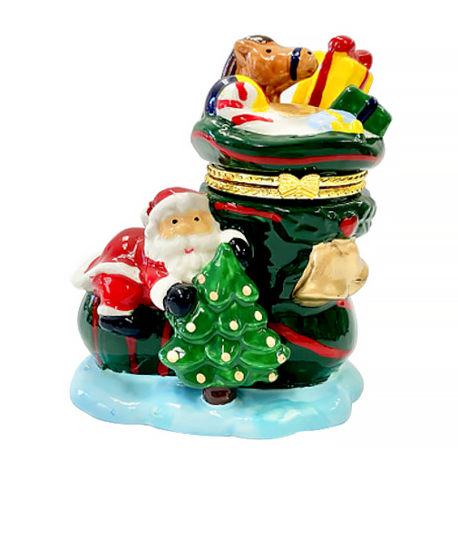 【クリスマス】　アートプリントジャパン　ヒンジボックス　サンタブーツ