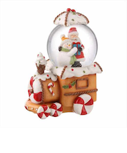 【クリスマス】　マークス（MARK’S）　スノードーム・S　サンタ・スノーマン・トレイン
