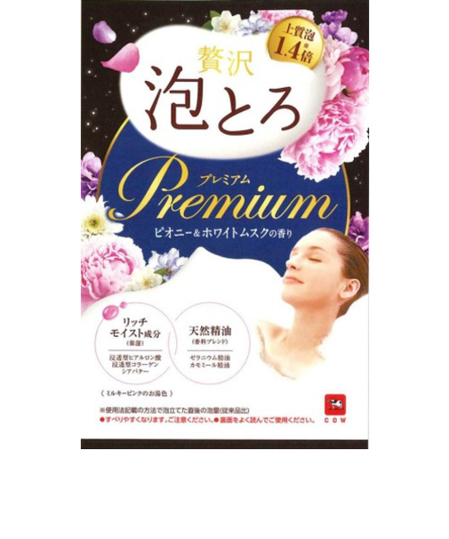 お湯物語　贅沢泡とろ　プレミアム　ピオニー＆ホワイトムスク　40g