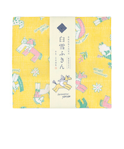 白雪　白雪友禅ふきん　Fortune　Hose　イエロー　【数量限定】