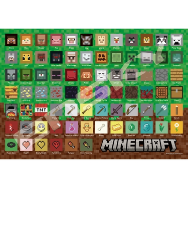 エンスカイ　ジグソーパズル　マインクラフト　Pixel　Icons　1000T-195　1000ピース