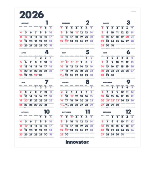 【2026年版・ポスター】　イノベーター（innovator）　カレンダーポスター　31402