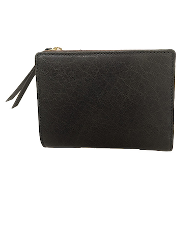 アウ（A＿W）　L字ファスナー二つ折り財布　AP－002　グリーン