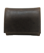 アウ（A＿W）　三つ折り財布　AP－004　ブラウン