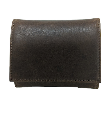 アウ（A＿W）　三つ折り財布　AP－004　ブラウン