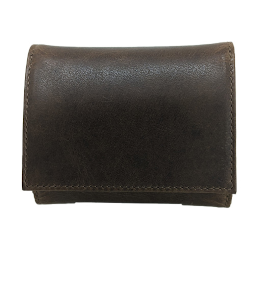 アウ（A＿W）　三つ折り財布　AP－004　ブラウン